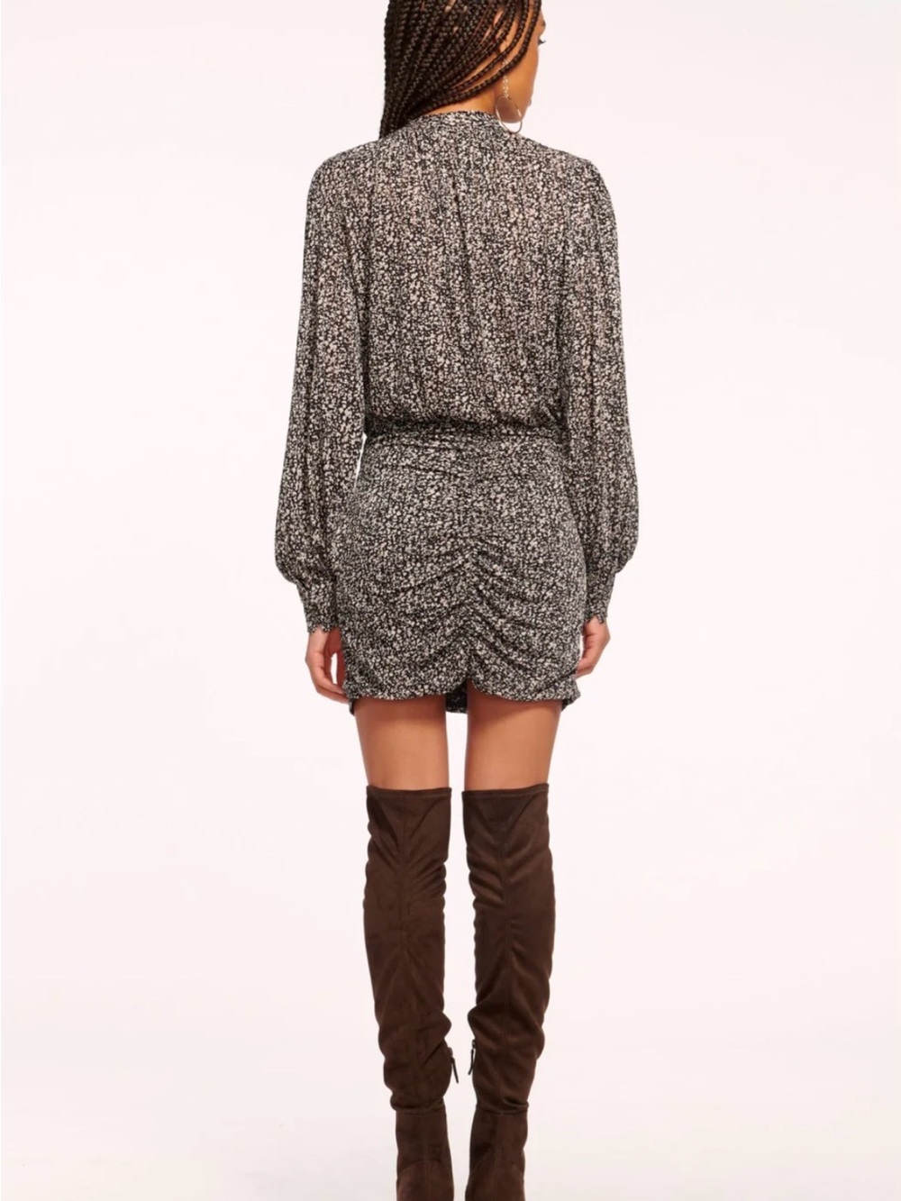 Ramy Brook Ralston Ruched Knit Mini Dress - Picture 2 of 4